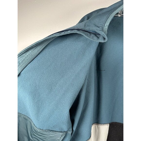 REI Co-op Women Soft Shell Cycling Jacket Large Long Sleeve Teal Blue Reflective - Picture 5 of 10